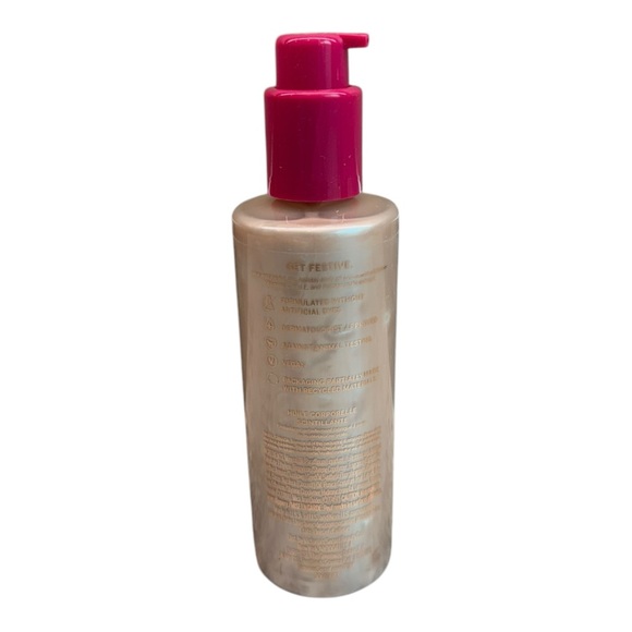 VICTORIA'S SECRET PINK MERRY POM HIGHLIGHTING BODY OIL POMEGRANITE COCONUT 8 oz - Picture 2 of 2